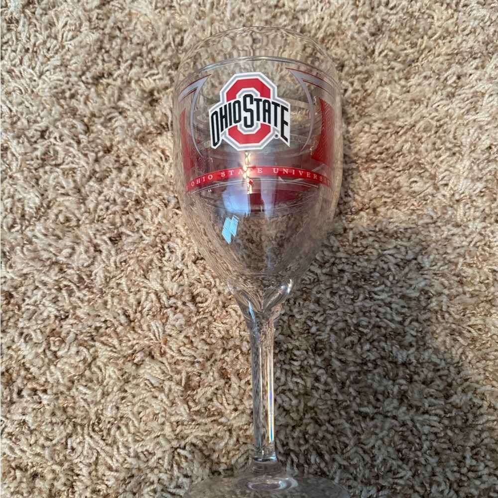Ohio state tee is wine glass